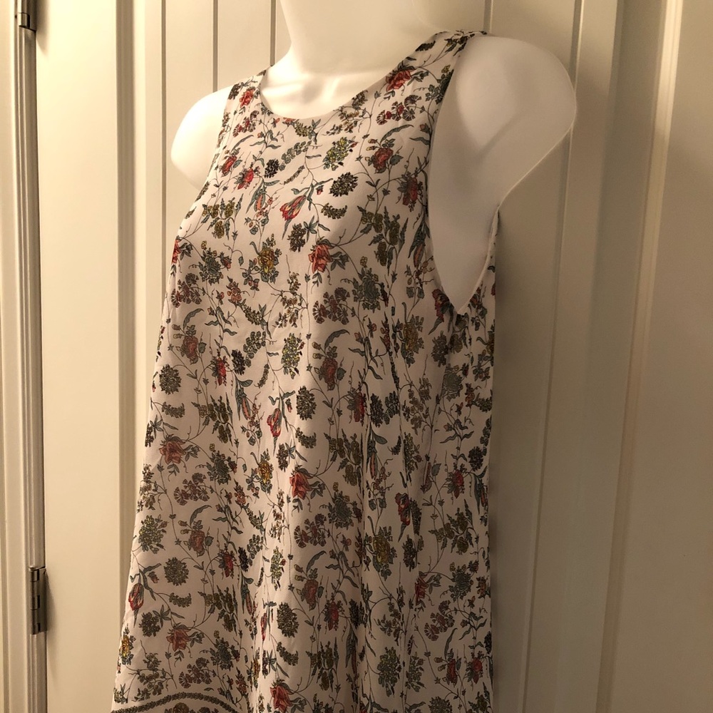 Max Studio Floral Chiffon Sleeveless Shirt